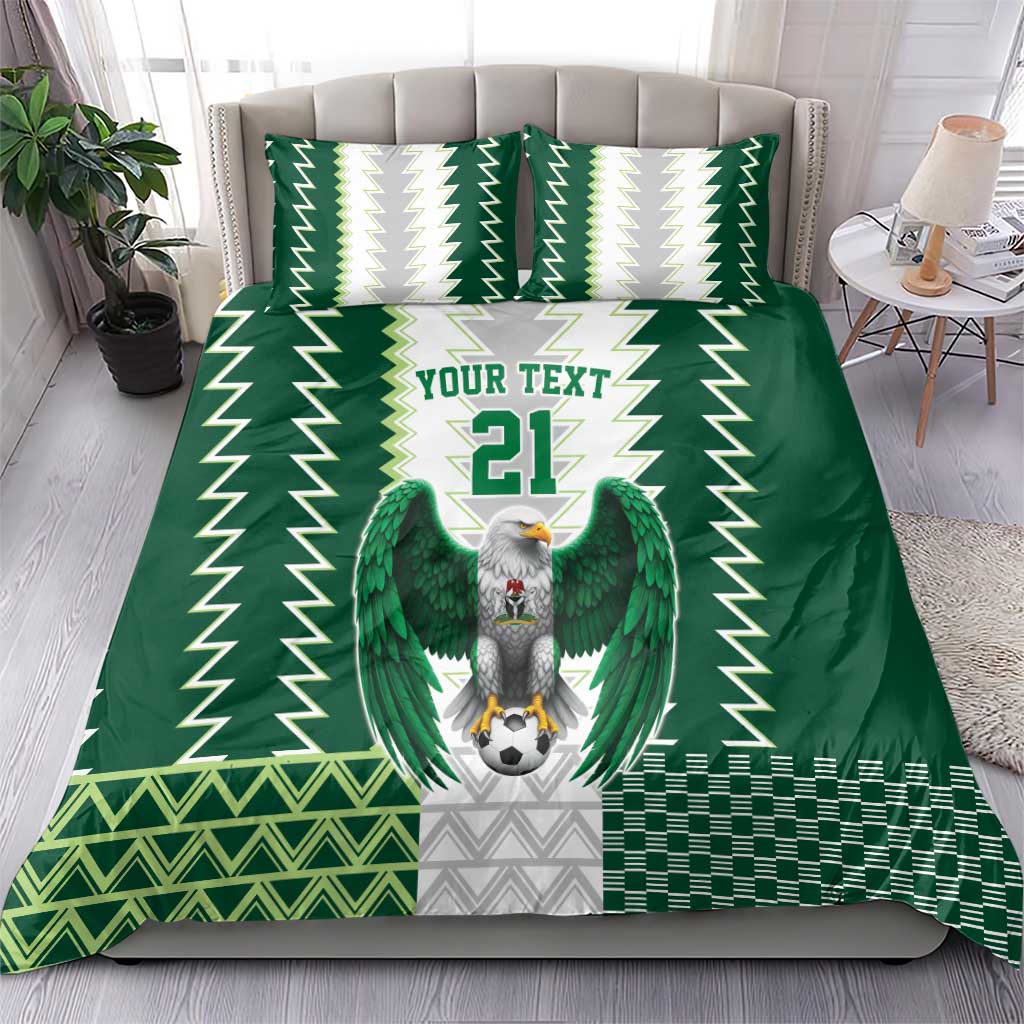 Nigeria Football Custom Bedding Set Classic 20-21 Home Jersey - Wonder Print Shop