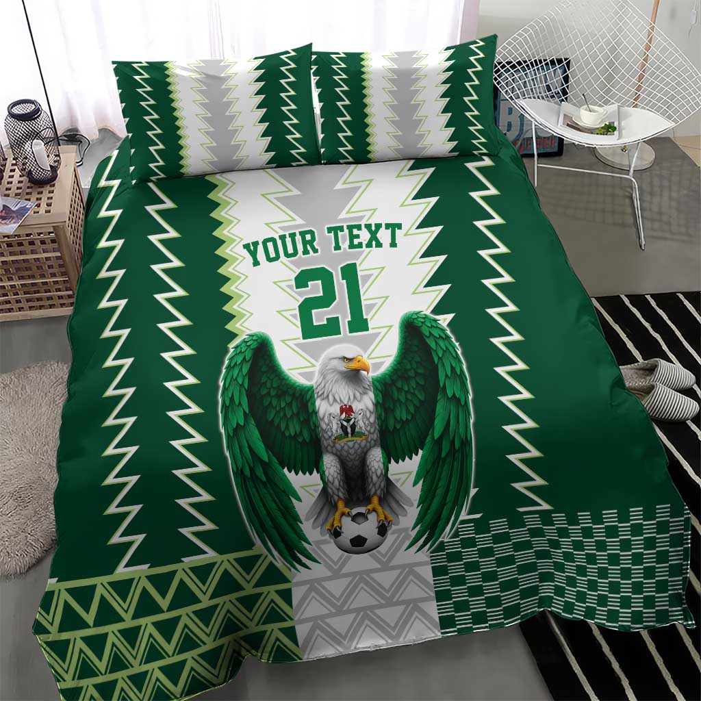 Nigeria Football Custom Bedding Set Classic 20-21 Home Jersey - Wonder Print Shop