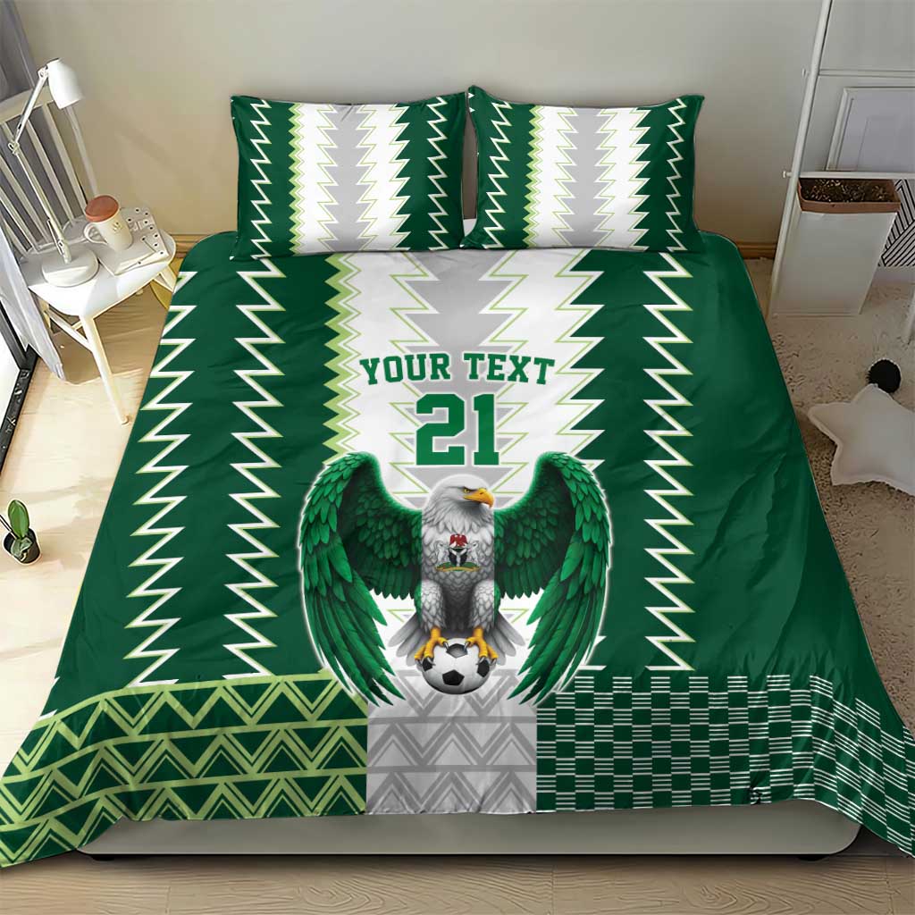 Nigeria Football Custom Bedding Set Classic 20-21 Home Jersey - Wonder Print Shop