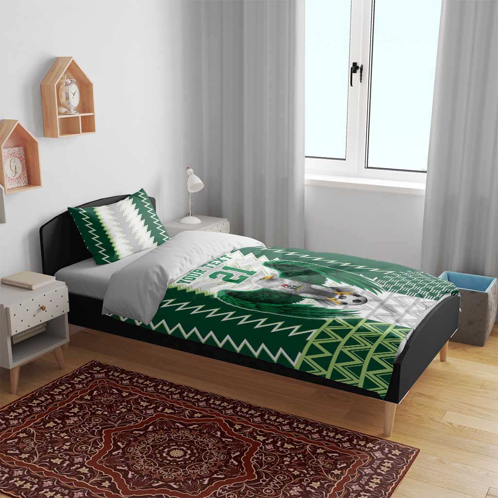 Nigeria Football Custom Bedding Set Classic 20-21 Home Jersey - Wonder Print Shop