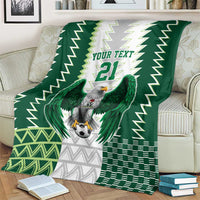 Nigeria Football Custom Blanket Classic 20-21 Home Jersey - Wonder Print Shop
