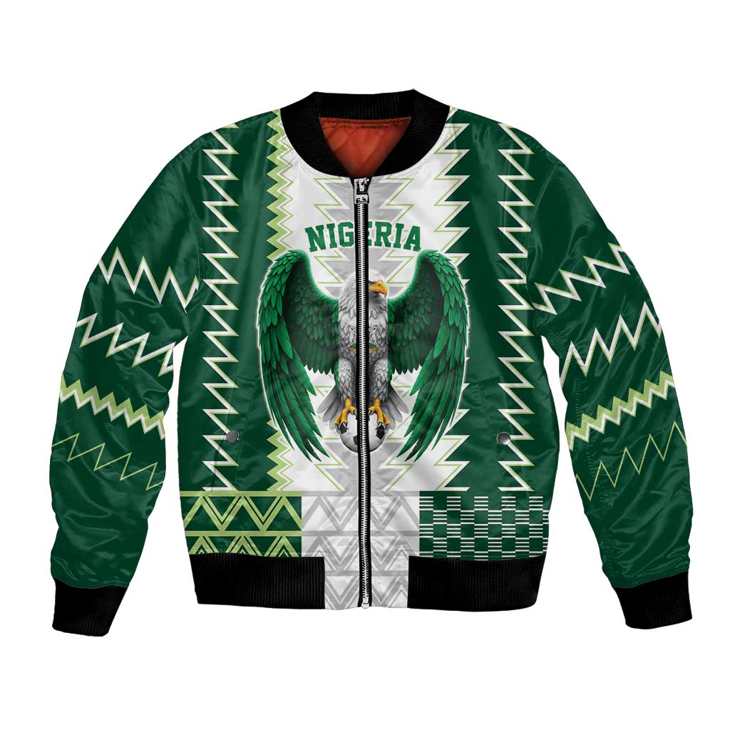 Nigeria Football Custom Bomber Jacket Classic 20-21 Home Jersey - Wonder Print Shop