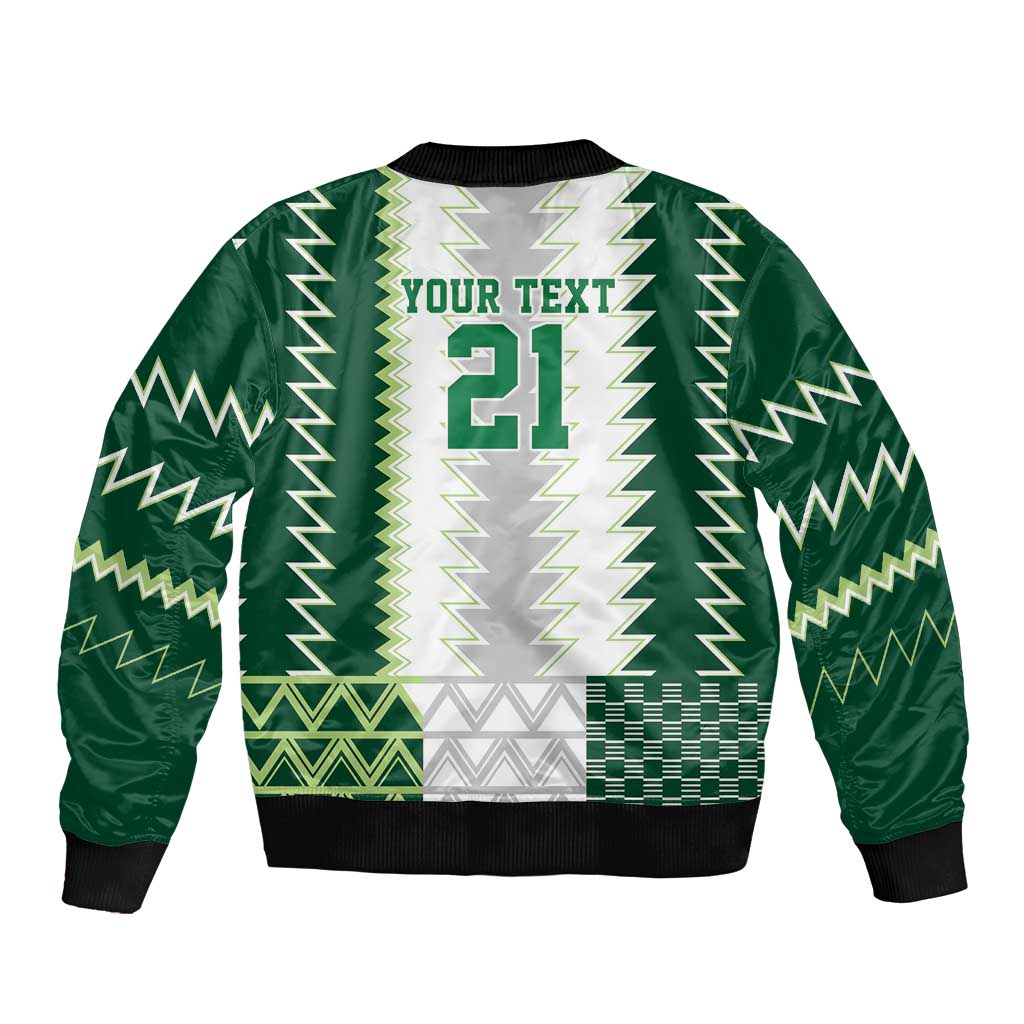 Nigeria Football Custom Bomber Jacket Classic 20-21 Home Jersey - Wonder Print Shop