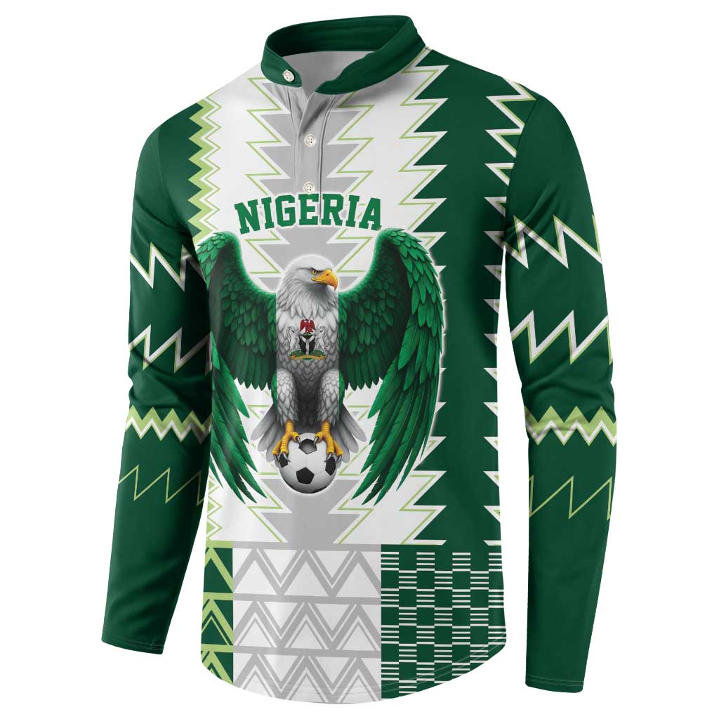 Nigeria Football Custom Button Sweatshirt Classic 20-21 Home Jersey - Wonder Print Shop