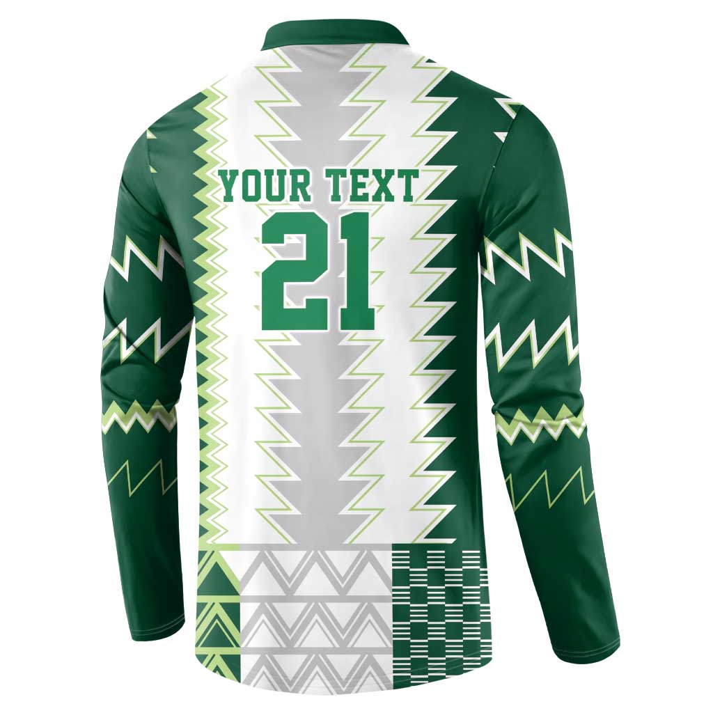 Nigeria Football Custom Button Sweatshirt Classic 20-21 Home Jersey - Wonder Print Shop