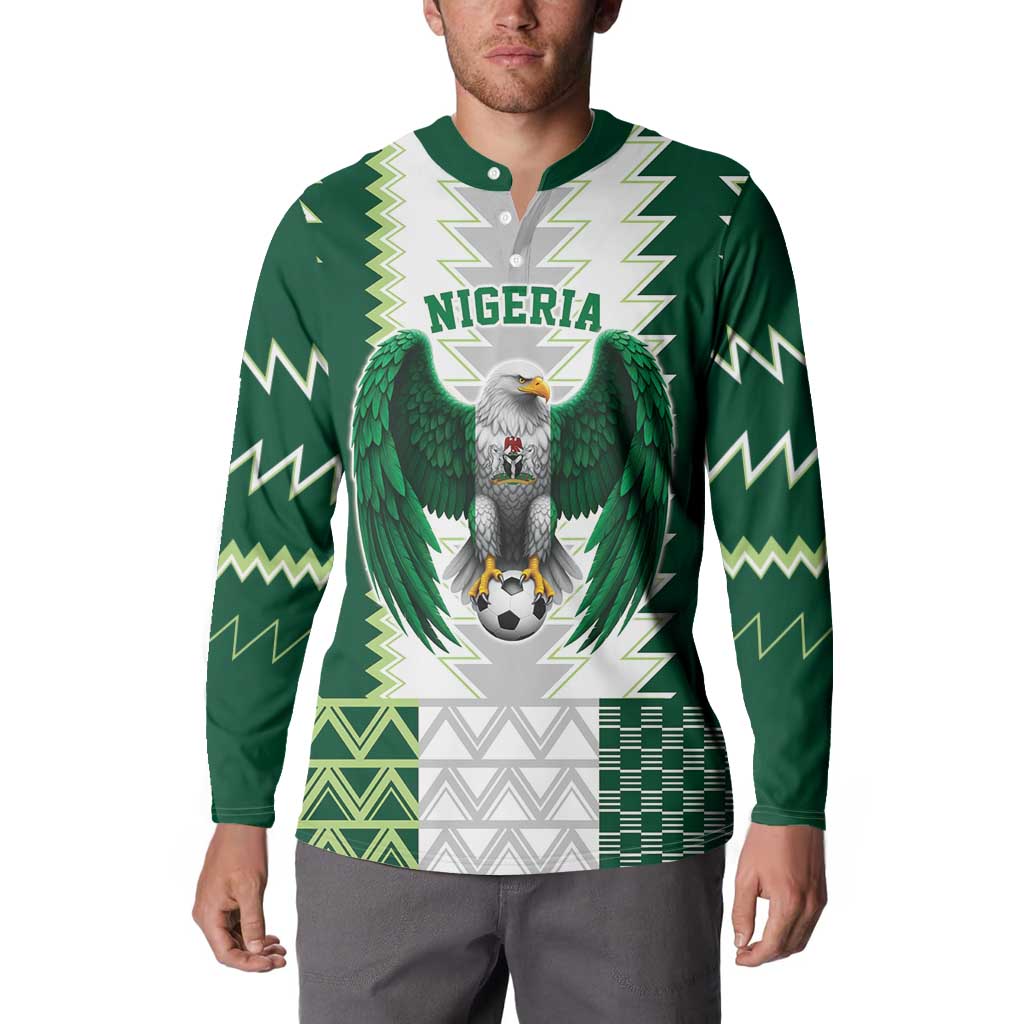 Nigeria Football Custom Button Sweatshirt Classic 20-21 Home Jersey - Wonder Print Shop