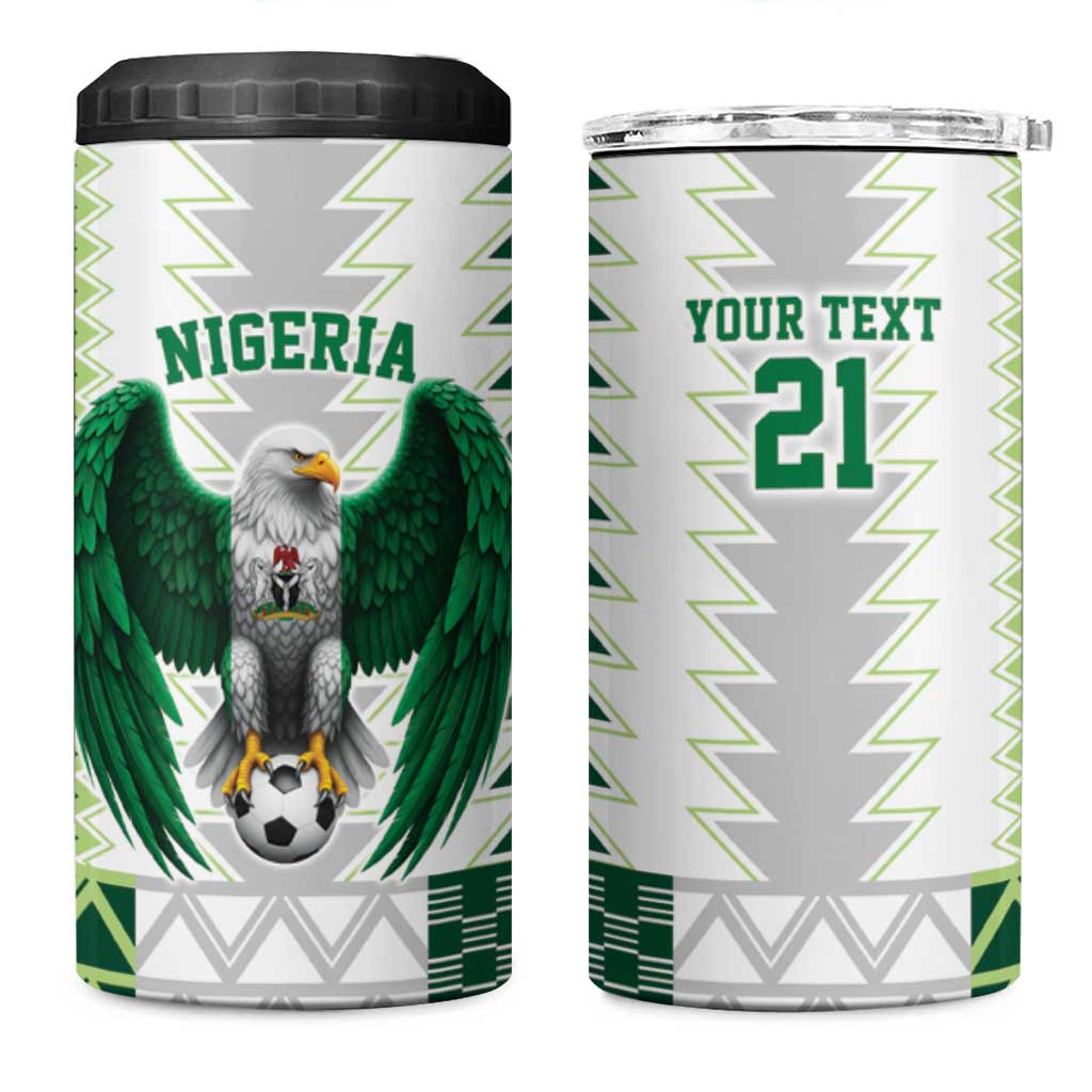 Nigeria Football Custom 4 in 1 Can Cooler Tumbler Classic 20-21 Home Jersey - Wonder Print Shop