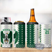 Nigeria Football Custom 4 in 1 Can Cooler Tumbler Classic 20-21 Home Jersey - Wonder Print Shop