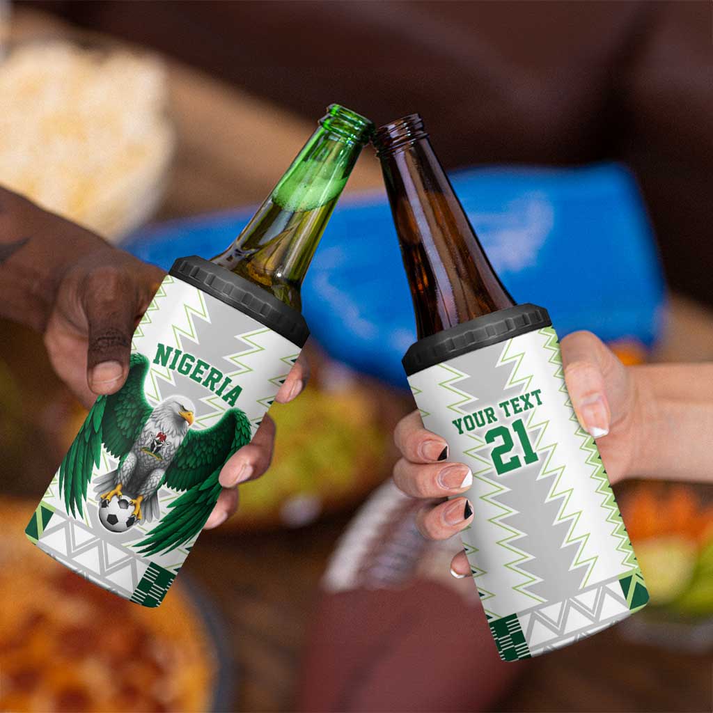 Nigeria Football Custom 4 in 1 Can Cooler Tumbler Classic 20-21 Home Jersey - Wonder Print Shop