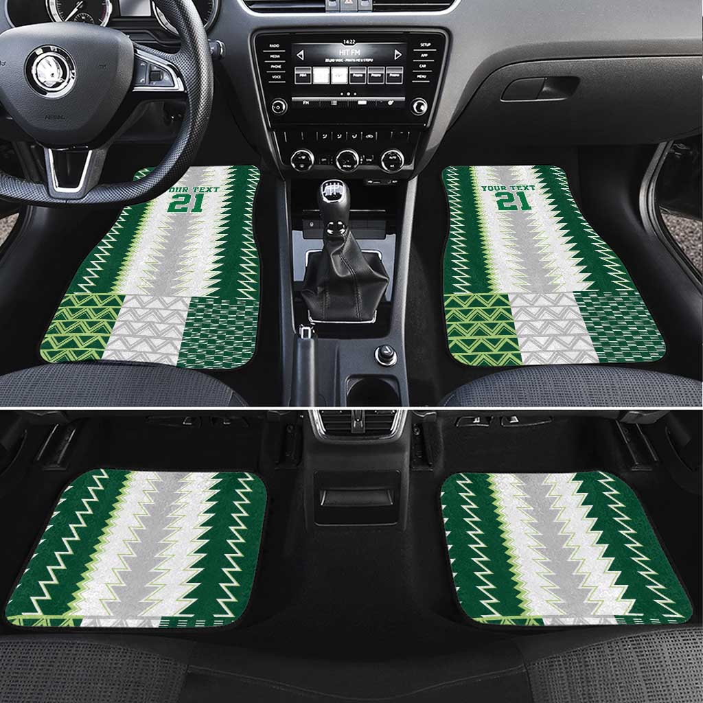 Nigeria Football Custom Car Mats Classic 20-21 Home Jersey - Wonder Print Shop