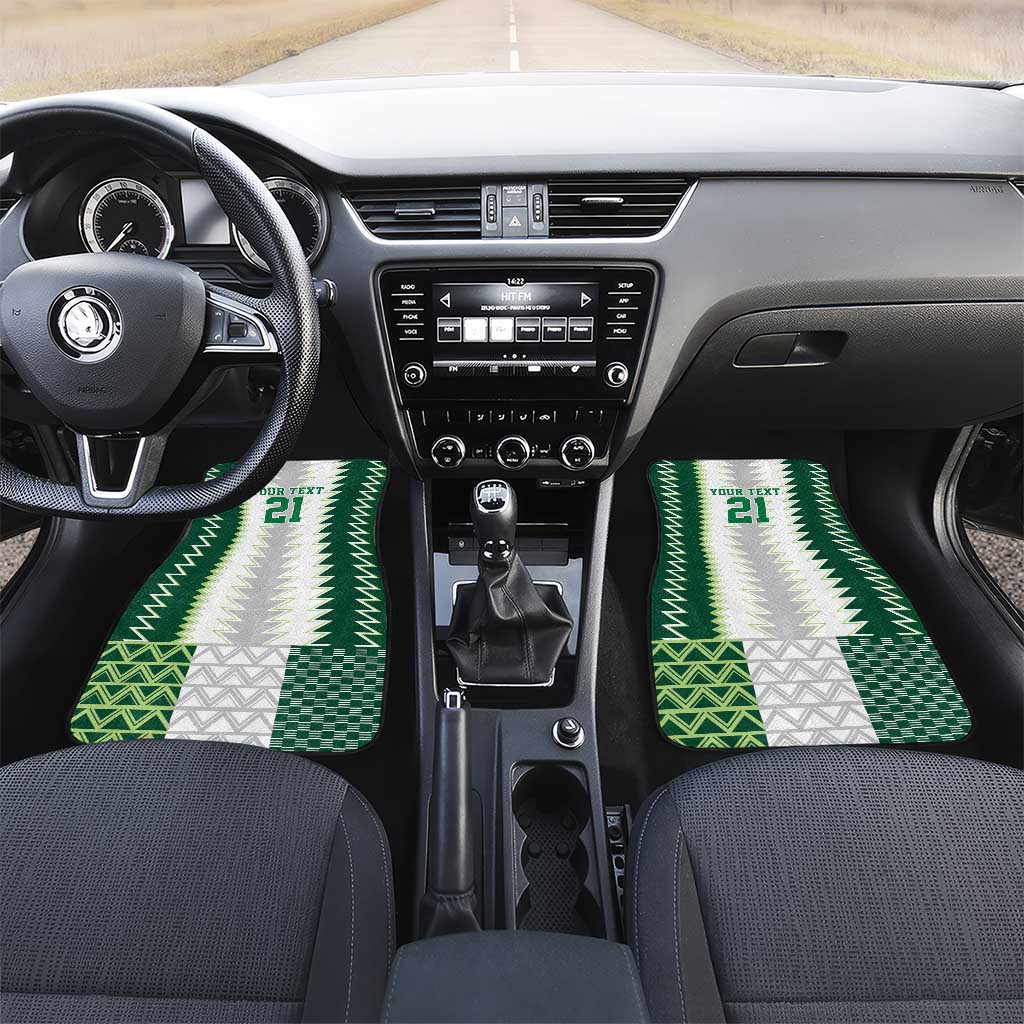 Nigeria Football Custom Car Mats Classic 20-21 Home Jersey - Wonder Print Shop
