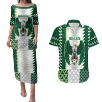 Nigeria Football Custom Couples Matching Puletasi and Hawaiian Shirt Classic 20-21 Home Jersey - Wonder Print Shop