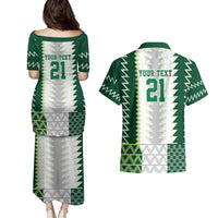 Nigeria Football Custom Couples Matching Puletasi and Hawaiian Shirt Classic 20-21 Home Jersey - Wonder Print Shop