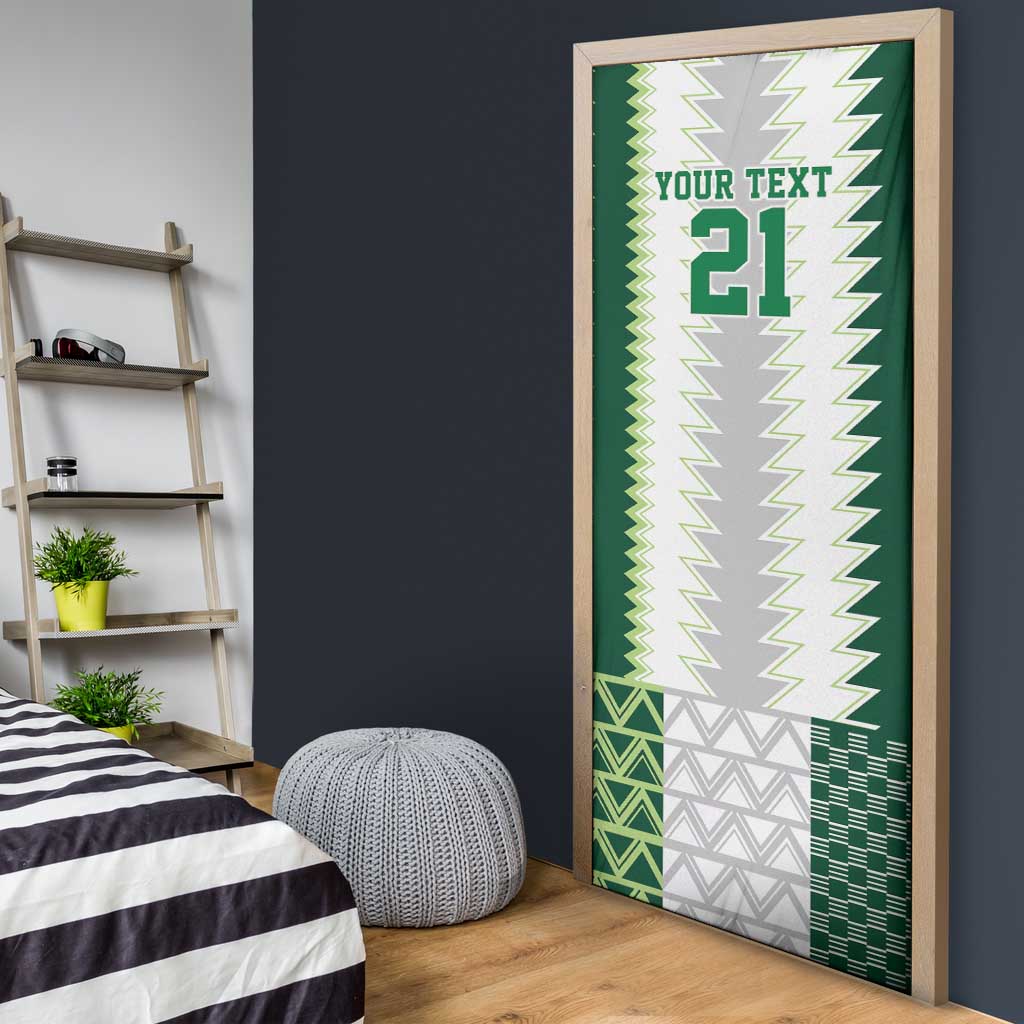 Nigeria Football Custom Door Cover Classic 20-21 Home Jersey - Wonder Print Shop