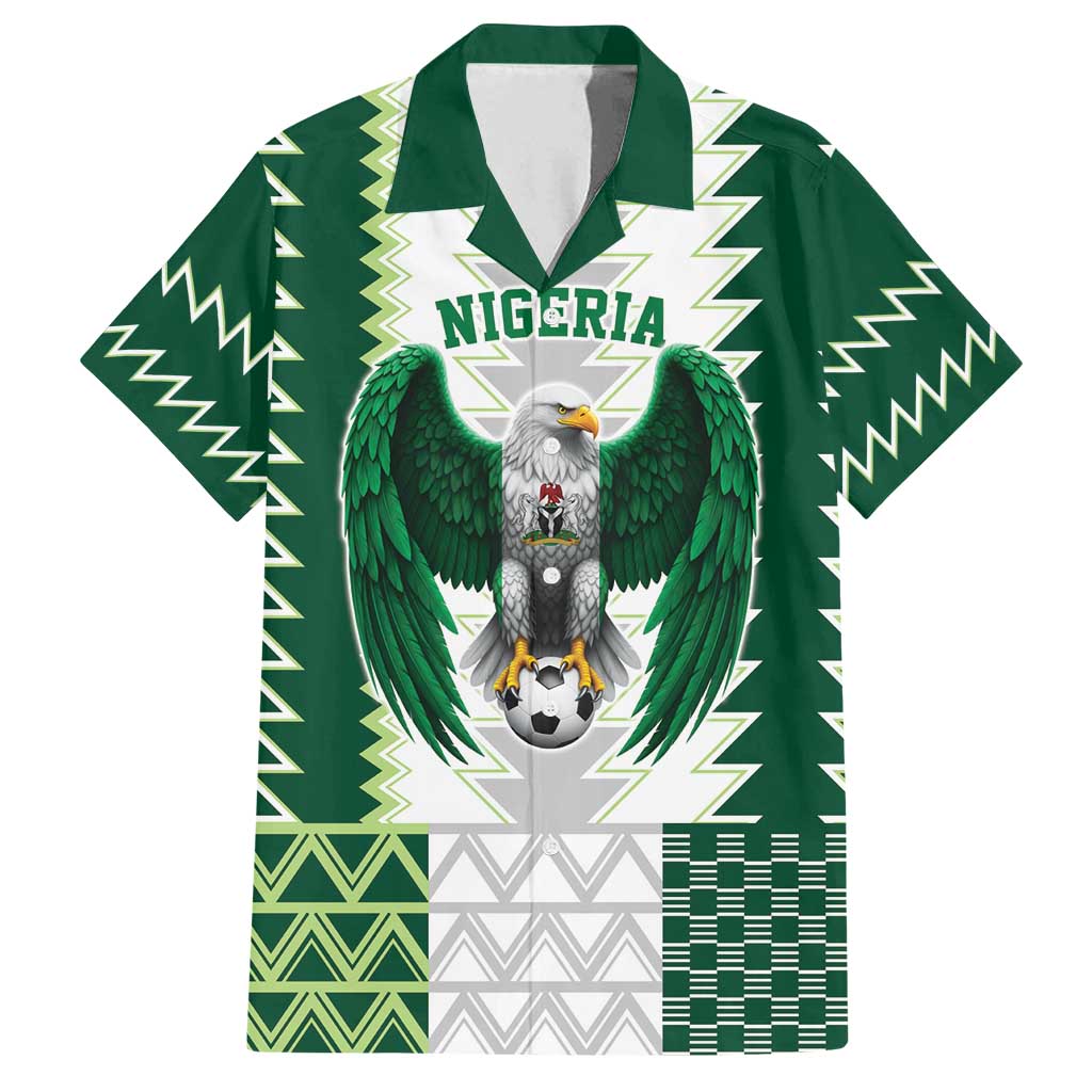 Nigeria Football Custom Family Matching Long Sleeve Bodycon Dress and Hawaiian Shirt Classic 20-21 Home Jersey - Wonder Print Shop