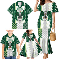 Nigeria Football Custom Family Matching Mermaid Dress and Hawaiian Shirt Classic 20-21 Home Jersey - Wonder Print Shop