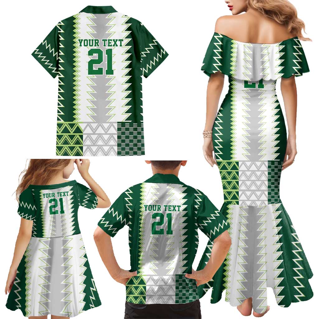 Nigeria Football Custom Family Matching Mermaid Dress and Hawaiian Shirt Classic 20-21 Home Jersey - Wonder Print Shop