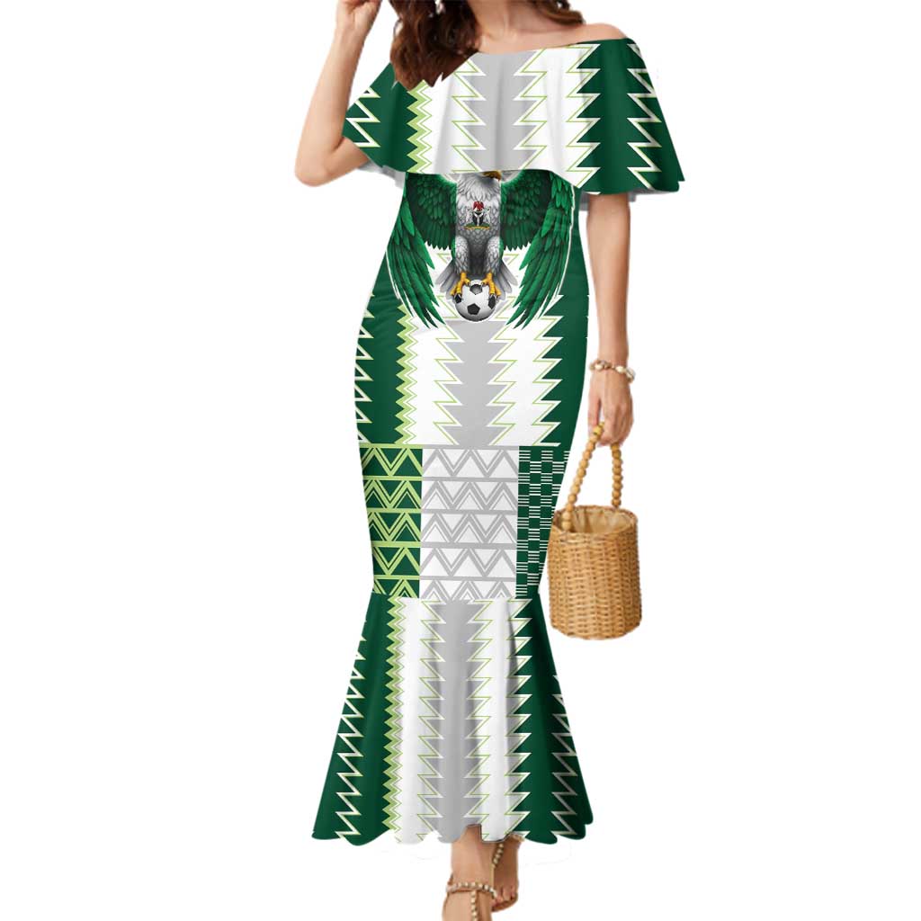 Nigeria Football Custom Family Matching Mermaid Dress and Hawaiian Shirt Classic 20-21 Home Jersey - Wonder Print Shop