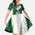 Nigeria Football Custom Family Matching Off The Shoulder Long Sleeve Dress and Hawaiian Shirt Classic 20-21 Home Jersey - Wonder Print Shop