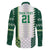 Nigeria Football Custom Family Matching Off The Shoulder Long Sleeve Dress and Hawaiian Shirt Classic 20-21 Home Jersey - Wonder Print Shop
