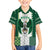 Nigeria Football Custom Family Matching Off The Shoulder Long Sleeve Dress and Hawaiian Shirt Classic 20-21 Home Jersey - Wonder Print Shop