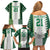 Nigeria Football Custom Family Matching Off Shoulder Short Dress and Hawaiian Shirt Classic 20-21 Home Jersey - Wonder Print Shop