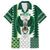 Nigeria Football Custom Family Matching Off Shoulder Short Dress and Hawaiian Shirt Classic 20-21 Home Jersey - Wonder Print Shop
