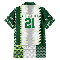 Nigeria Football Custom Family Matching Off Shoulder Short Dress and Hawaiian Shirt Classic 20-21 Home Jersey - Wonder Print Shop