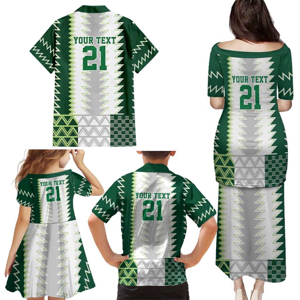 Nigeria Football Custom Family Matching Puletasi and Hawaiian Shirt Classic 20-21 Home Jersey - Wonder Print Shop