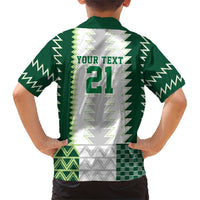 Nigeria Football Custom Family Matching Short Sleeve Bodycon Dress and Hawaiian Shirt Classic 20-21 Home Jersey - Wonder Print Shop