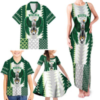 Nigeria Football Custom Family Matching Tank Maxi Dress and Hawaiian Shirt Classic 20-21 Home Jersey - Wonder Print Shop
