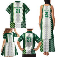 Nigeria Football Custom Family Matching Tank Maxi Dress and Hawaiian Shirt Classic 20-21 Home Jersey - Wonder Print Shop