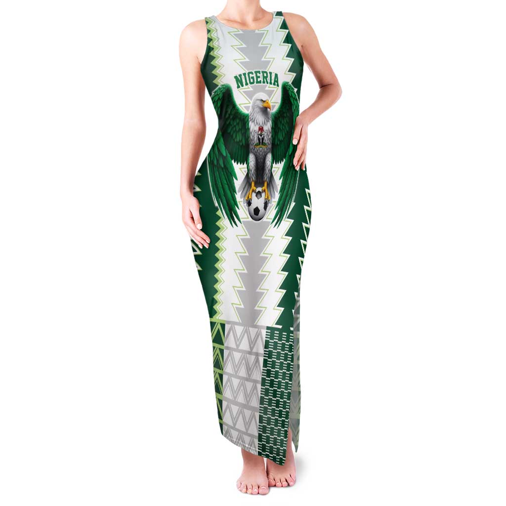 Nigeria Football Custom Family Matching Tank Maxi Dress and Hawaiian Shirt Classic 20-21 Home Jersey - Wonder Print Shop