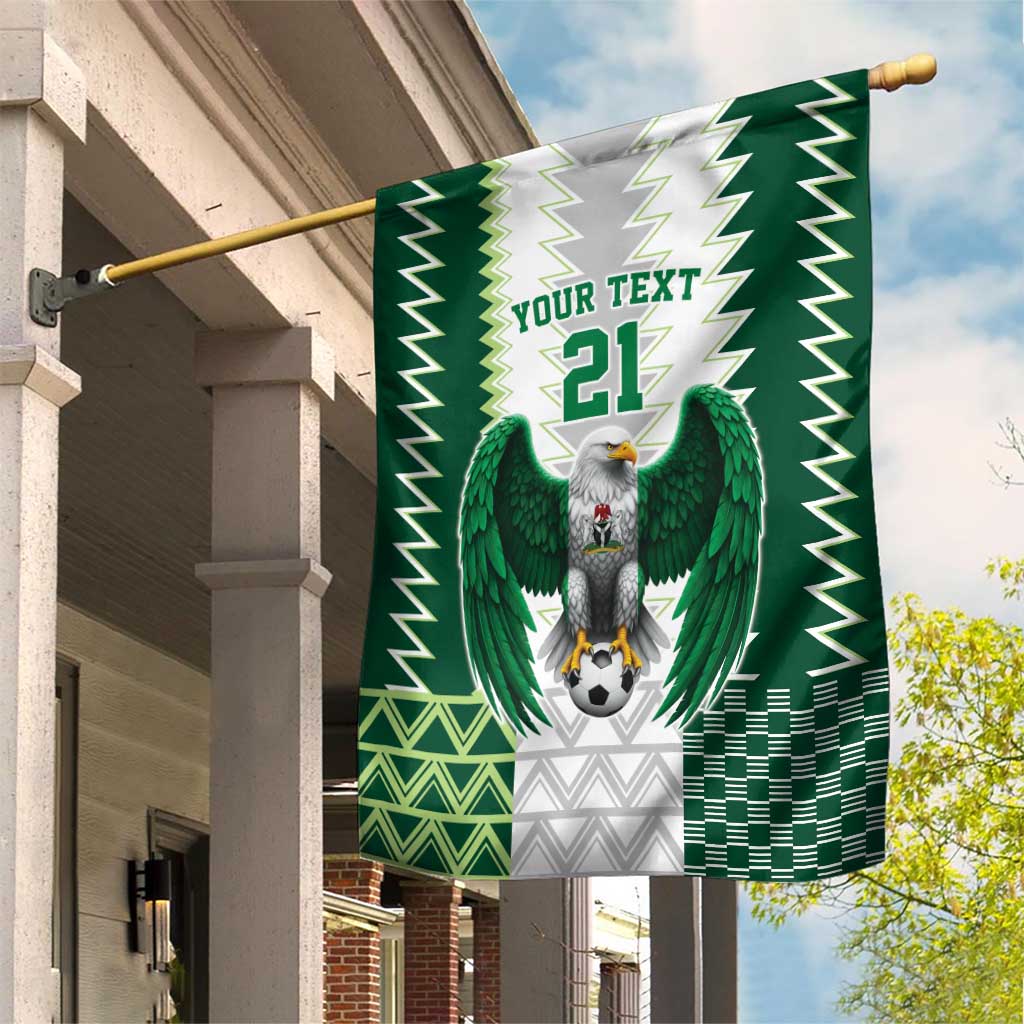 Nigeria Football Custom Garden Flag Classic 20-21 Home Jersey - Wonder Print Shop
