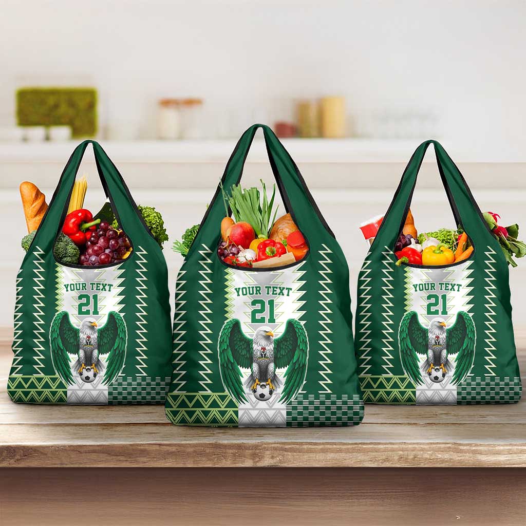 Nigeria Football Custom Grocery Bag Classic 20-21 Home Jersey - Wonder Print Shop