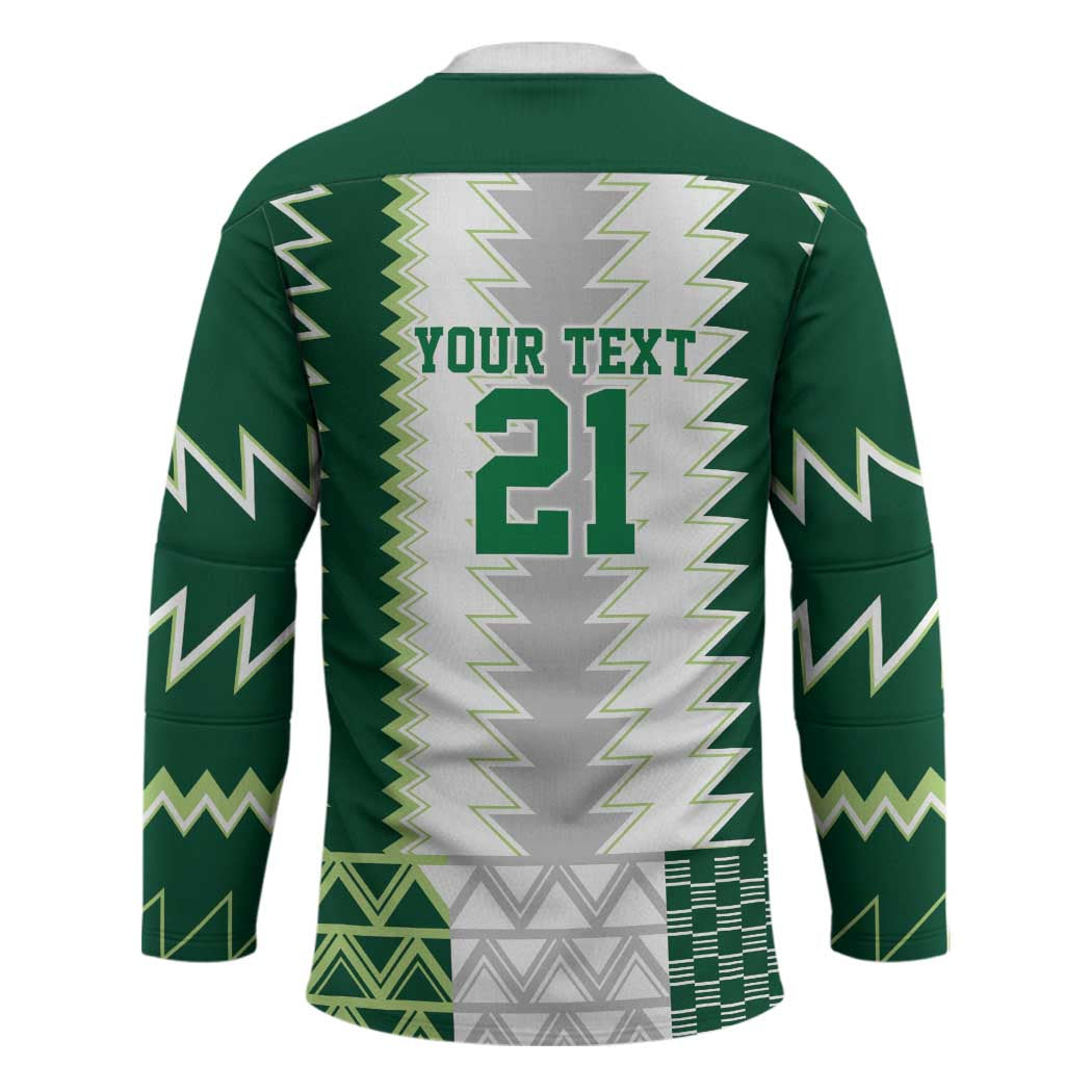 Nigeria Football Custom Hockey Jersey Classic 20-21 Home Jersey - Wonder Print Shop