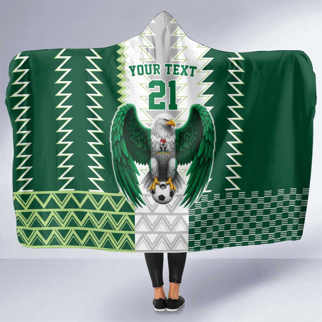Nigeria Football Custom Hooded Blanket Classic 20-21 Home Jersey - Wonder Print Shop