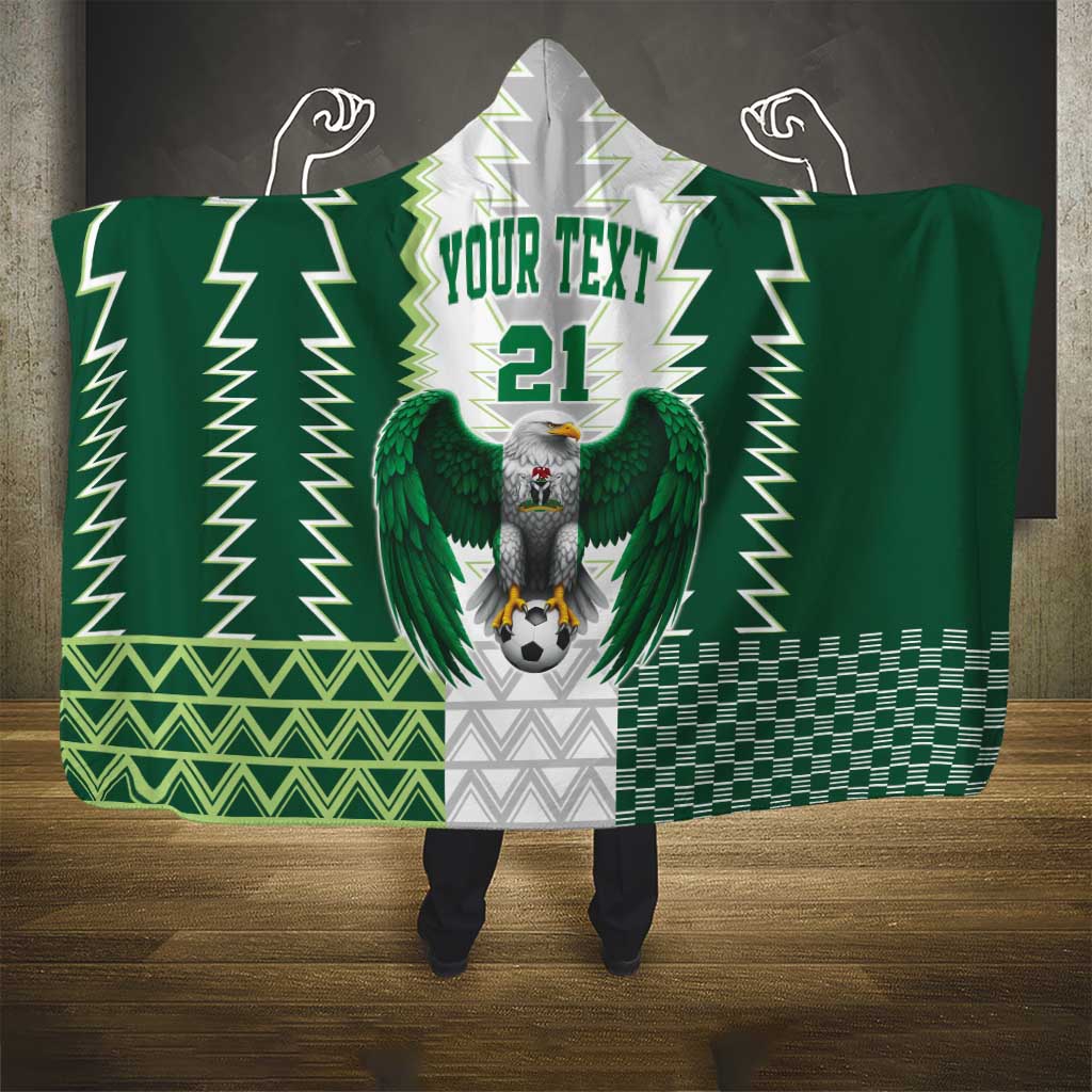 Nigeria Football Custom Hooded Blanket Classic 20-21 Home Jersey - Wonder Print Shop