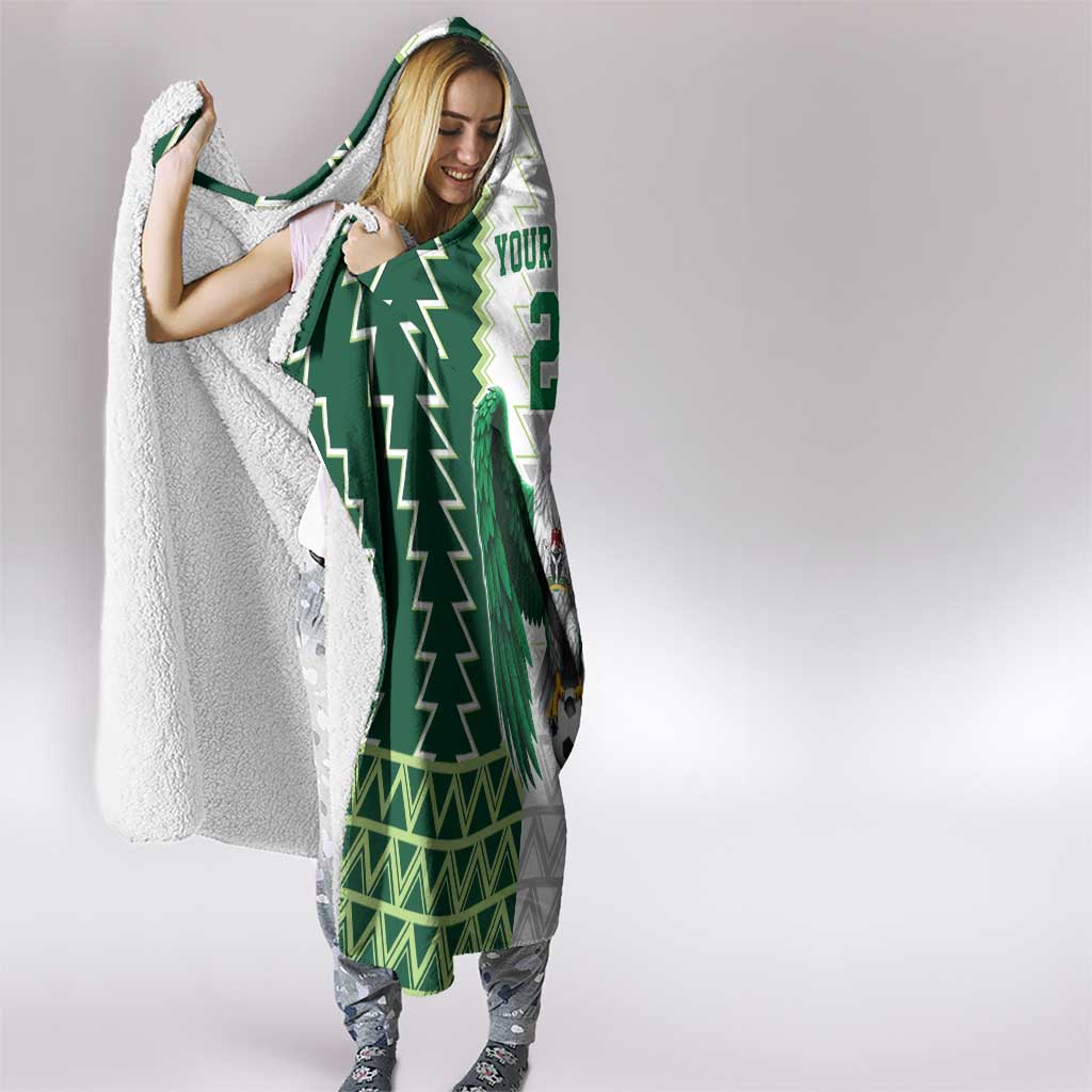 Nigeria Football Custom Hooded Blanket Classic 20-21 Home Jersey - Wonder Print Shop