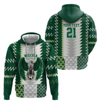 Nigeria Football Custom Hoodie Classic 20-21 Home Jersey - Wonder Print Shop