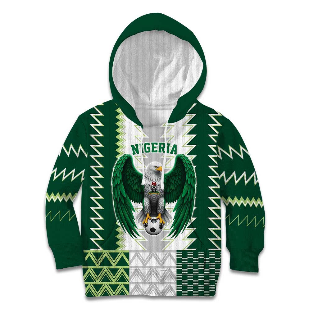 Nigeria Football Custom Kid Hoodie Classic 20-21 Home Jersey - Wonder Print Shop