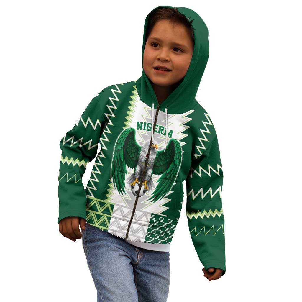 Nigeria Football Custom Kid Hoodie Classic 20-21 Home Jersey - Wonder Print Shop