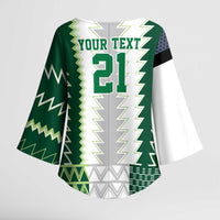 Nigeria Football Custom Kimono Sleeve Blouse Classic 20-21 Home Jersey - Wonder Print Shop