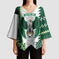 Nigeria Football Custom Kimono Sleeve Blouse Classic 20-21 Home Jersey - Wonder Print Shop