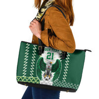 Nigeria Football Custom Leather Tote Bag Classic 20-21 Home Jersey - Wonder Print Shop
