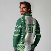 Nigeria Football Custom Long Sleeve Polo Shirt Classic 20-21 Home Jersey - Wonder Print Shop