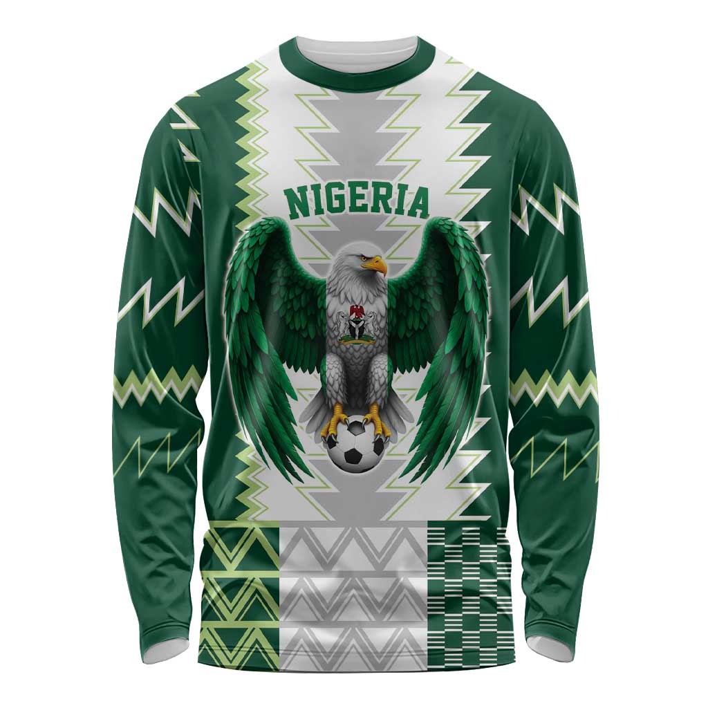 Nigeria Football Custom Long Sleeve Shirt Classic 20-21 Home Jersey - Wonder Print Shop