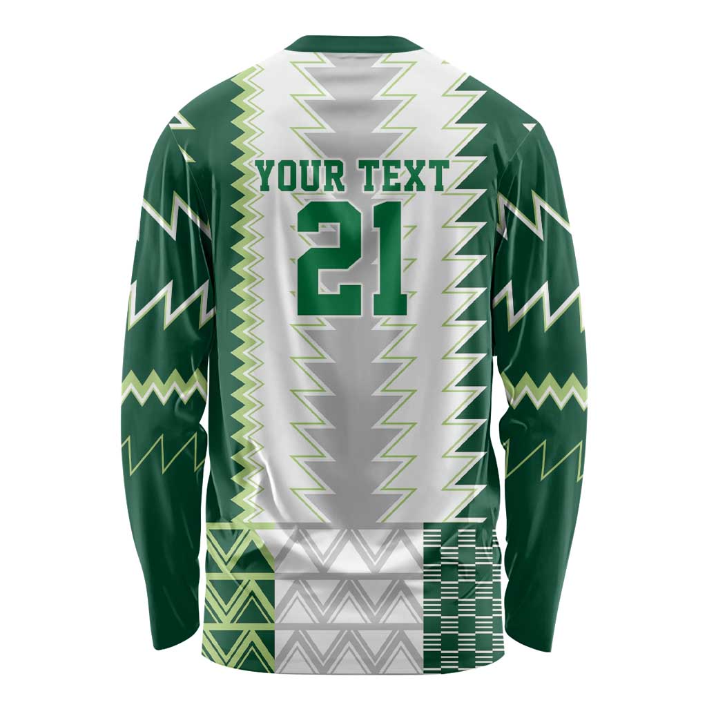 Nigeria Football Custom Long Sleeve Shirt Classic 20-21 Home Jersey - Wonder Print Shop