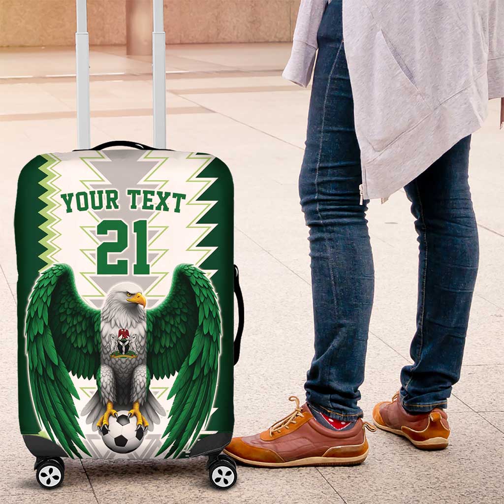 Nigeria Football Custom Luggage Cover Classic 20-21 Home Jersey - Wonder Print Shop