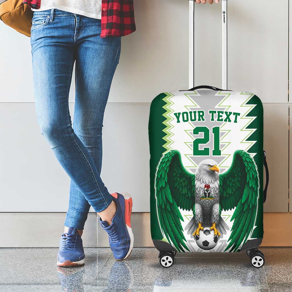 Nigeria Football Custom Luggage Cover Classic 20-21 Home Jersey - Wonder Print Shop